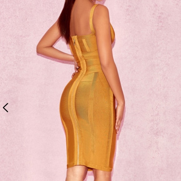 House of CB Belice Dress in Ginger - Picture 3 of 7